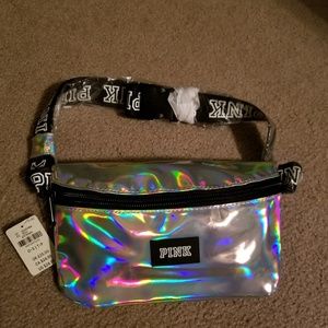 New PINK Holographic Belt Bag.